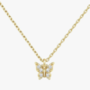 4K Gold Plated Dainty Pendant Necklace for Women | Dot, Elephant, Butterfly, Pineapple, Lock, Knot Pendant | Layering Chain Necklaces