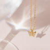 4K Gold Plated Dainty Pendant Necklace for Women | Dot, Elephant, Butterfly, Pineapple, Lock, Knot Pendant | Layering Chain Necklaces - Image 3