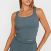 2 Piece Lounge Sets for Women Matching Workout Set Cropped Tank Tops and High Waist Yoga Leggings Active Wear - Image 2