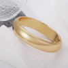 Gold Polished Chunky Twisted Hinged Waterdrop Bangle Bracelet for Women Spiraled Oval Bangle Bracelet - Image 2