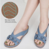Women Wedge Shoes: Slip On Dressy Summer Comfortable Slides Sandals Lightweight Memory Foam Platform Shoes - Image 3