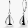 Sterling Silver Teardrop Leverback Earrings for Women Girls Waterdrop Tear Drop Dangle Earrings
